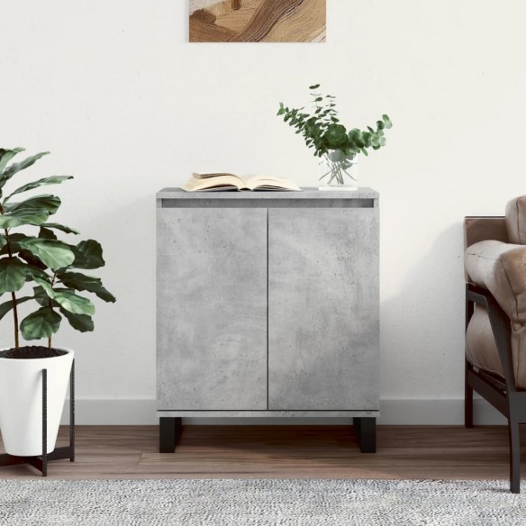 Buffet Gris béton 60x35x70 cm 