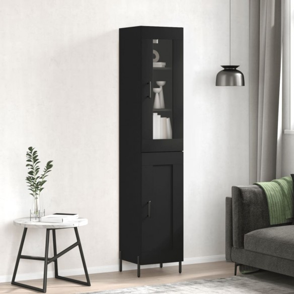 Buffet haut Noir 34,5x34x180 cm 
