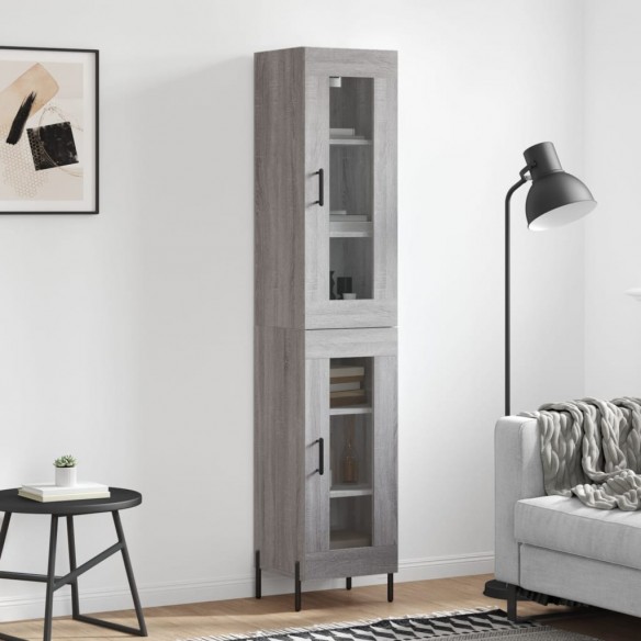 Buffet haut Sonoma gris 34,5x34x180 cm 