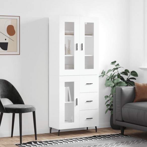 Buffet haut Blanc 69,5x34x180 cm 