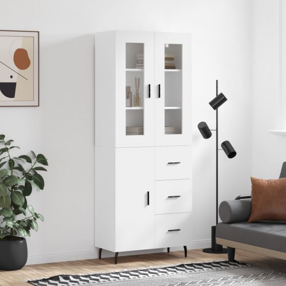Buffet haut Blanc 69,5x34x180 cm 