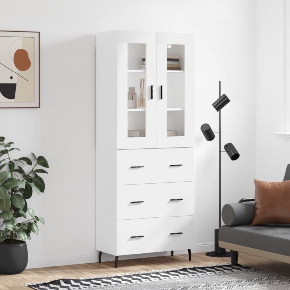 Buffet haut Blanc 69,5x34x180 cm 