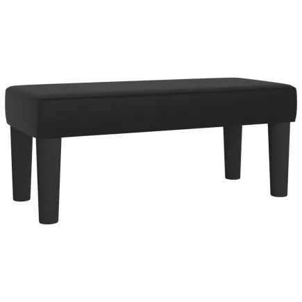 Banc Noir 70x30x30 cm Similicuir 2