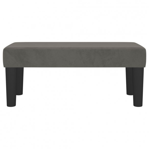 Banc Gris foncé 70x30x30 cm Velours Banc Gris foncé 70x30x30 cm Velours