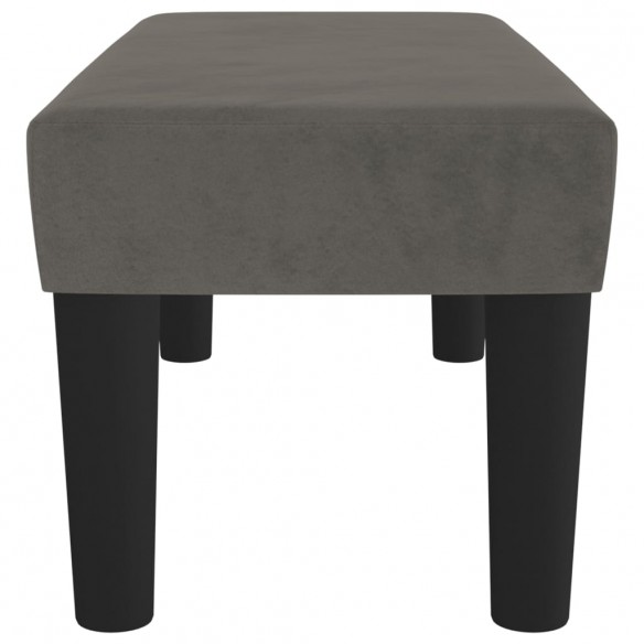 Banc Gris foncé 70x30x30 cm Velours Banc Gris foncé 70x30x30 cm Velours