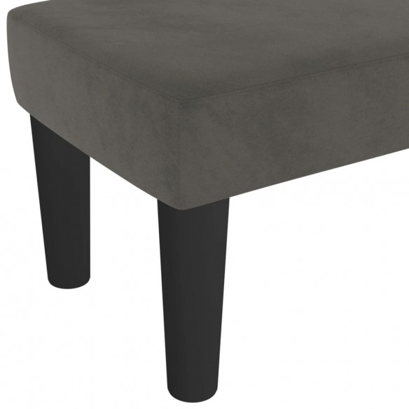 Banc Gris foncé 70x30x30 cm Velours Banc Gris foncé 70x30x30 cm Velours