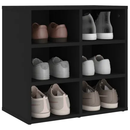 Armories à chaussures 2 pcs noir 52,5x30x50 cm 2