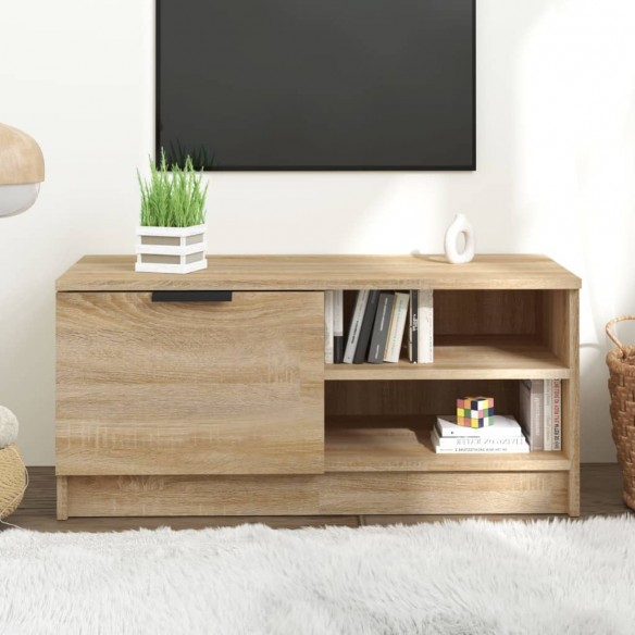 Meuble TV Chêne sonoma 80x35x36,5 cm 