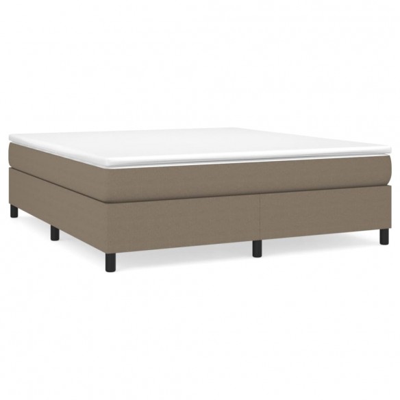 Lit Taupe 180x200 cm Tissu