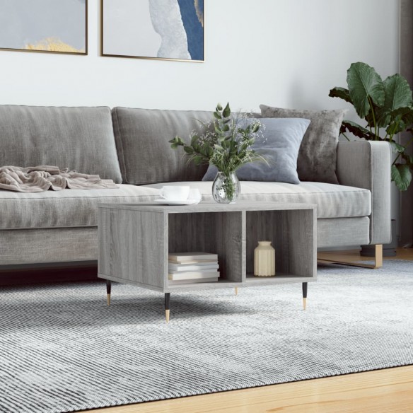 Table basse Sonoma gris 60x50x36,5 cm 