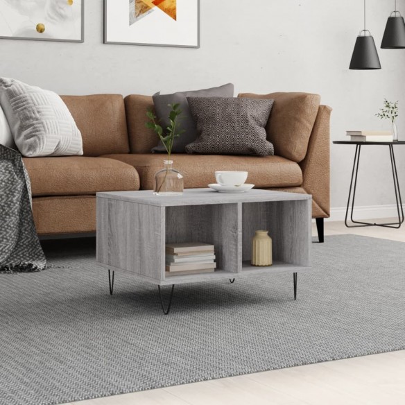 Table basse Sonoma gris 60x50x36,5 cm 