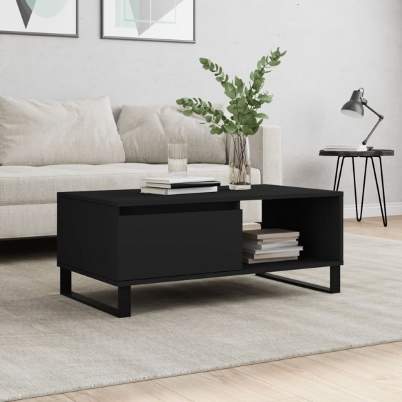 Table basse Noir 90x50x36,5 cm 