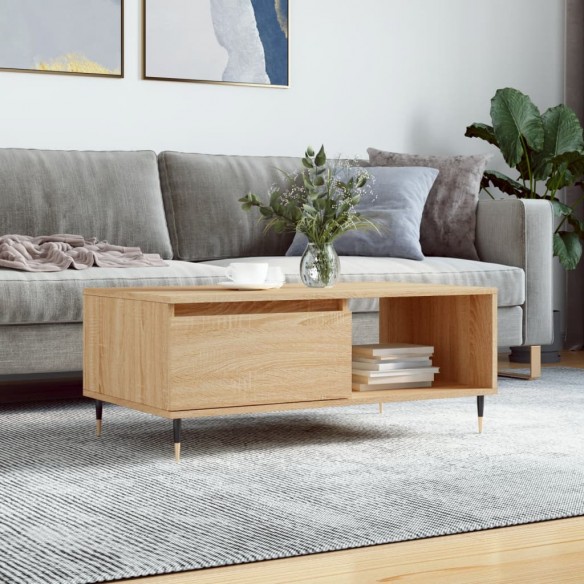 Table basse Chêne sonoma 90x50x36,5 cm 