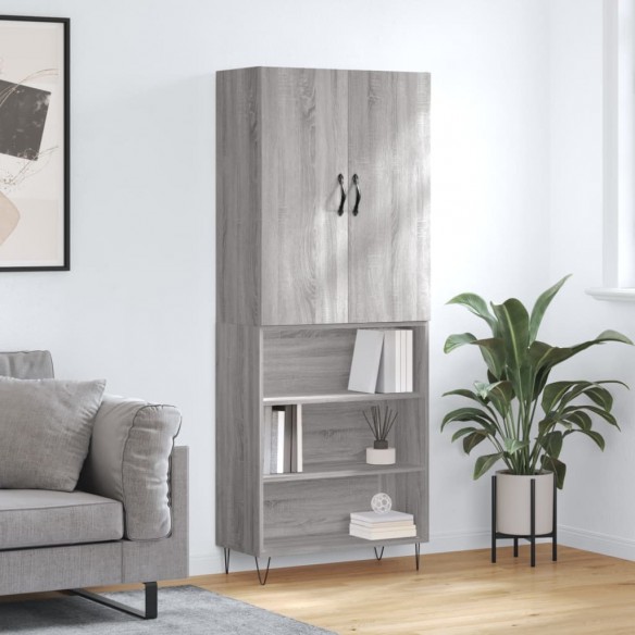 Buffet haut Sonoma gris 69,5x34x180 cm 