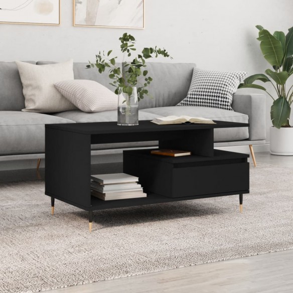 Table basse Noir 90x49x45 cm 