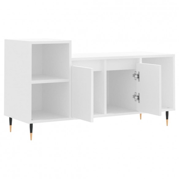Meuble TV Blanc 100x35x55 cm 