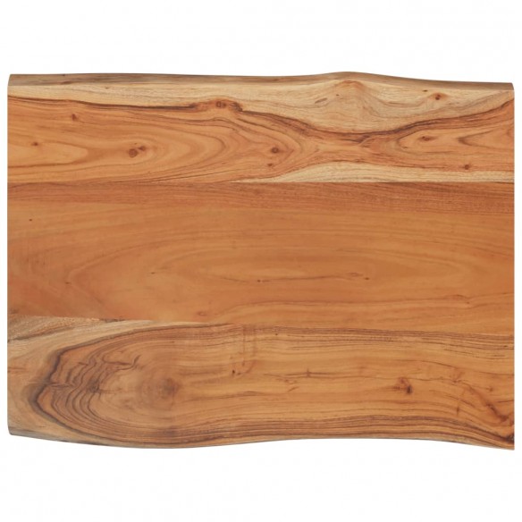 Table d'appoint 50x40x2,5cm bois massif acacia bordure assortie Table d'appoint 50x40x2,5cm bois massif acacia bordure assortie