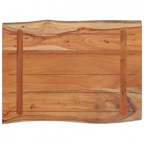 Table d'appoint 50x40x2,5cm bois massif acacia bordure assortie Table d'appoint 50x40x2,5cm bois massif acacia bordure assortie