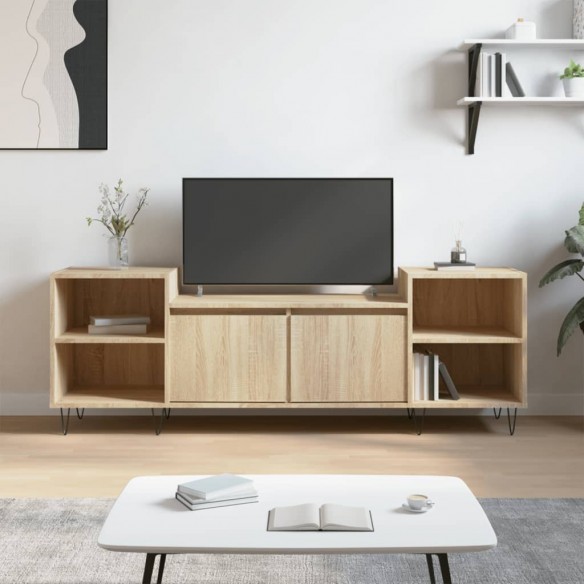 Meuble TV Chêne sonoma 160x35x55 cm 