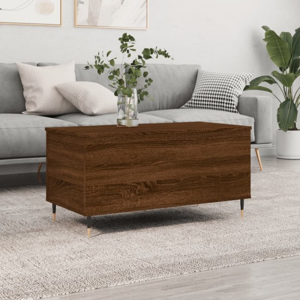 Table basse Chêne marron 90x44,5x45 cm 