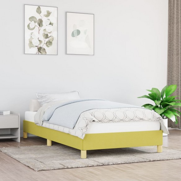 Lit Vert 80x200 cm Tissu