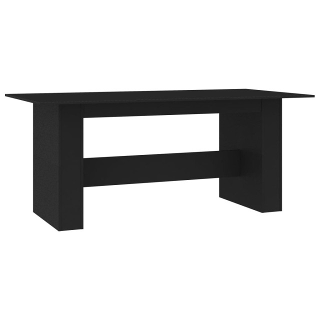 Table de salle à manger Noir 180 x 90 x 76 cm Aggloméré