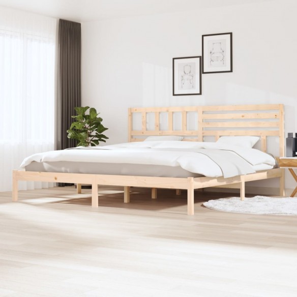 Lit 180x200 cm Super King bois de pin massif