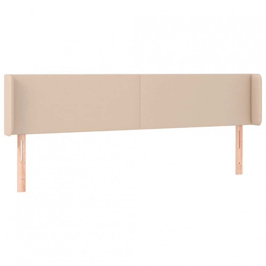 Tête de lit avec oreilles Cappuccino 163x16x78/88 cm Similicuir