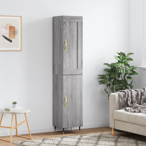 Buffet haut Sonoma gris 34,5x34x180 cm 