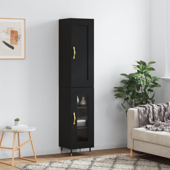Buffet haut Noir 34,5x34x180 cm 