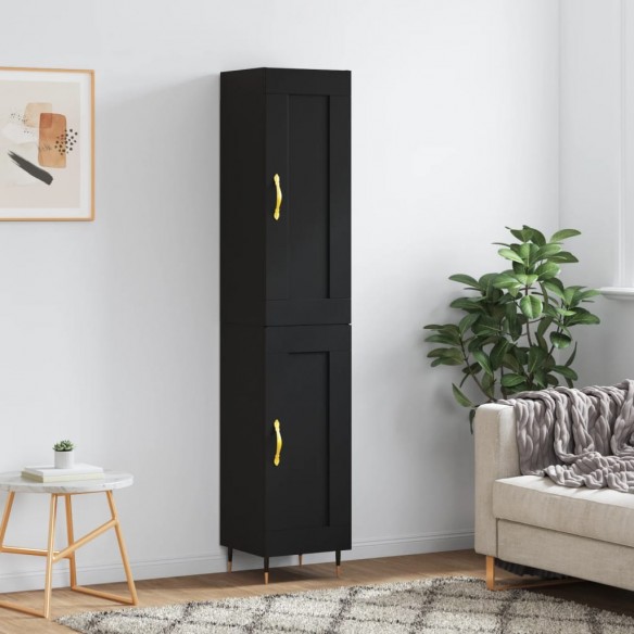 Buffet haut Noir 34,5x34x180 cm 