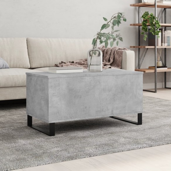 Table basse Gris béton 90x44,5x45 cm 