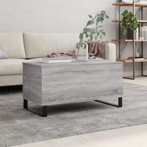 Table basse Sonoma gris 90x44,5x45 cm 
