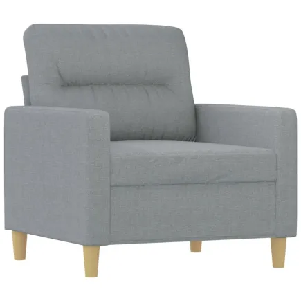 Fauteuil Gris clair 60 cm Tissu 2