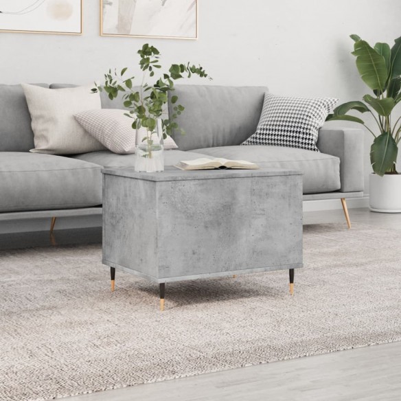 Table basse Gris béton 60x44,5x45 cm 