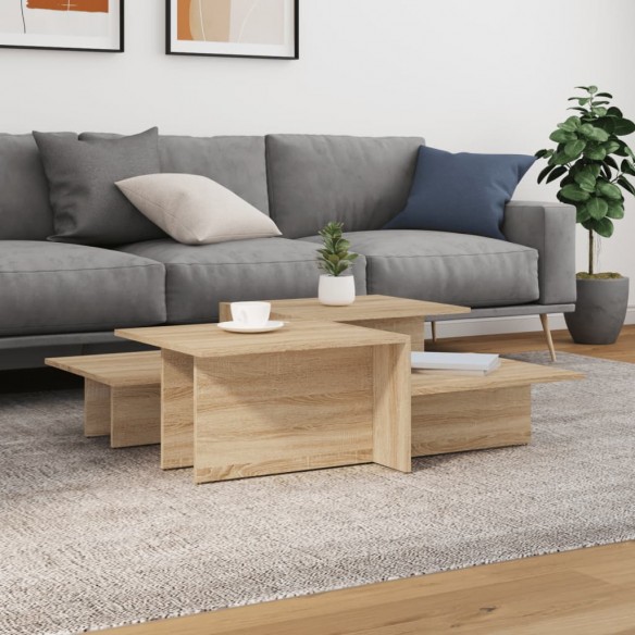 Tables basses 2 pcs Chêne sonoma 