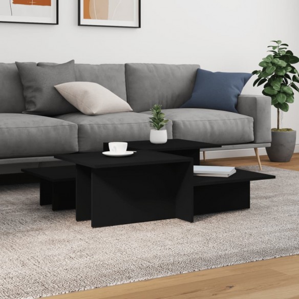 Tables basses 2 pcs Noir 