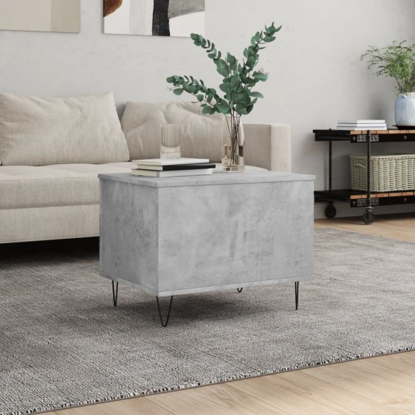 Table basse Gris béton 60x44,5x45 cm 