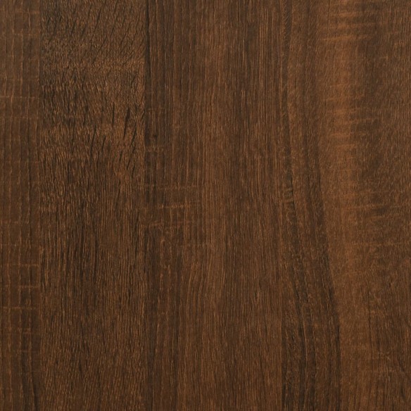 Bureau chêne marron 139x139x75 cm bois d'ingénierie
