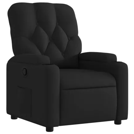 Fauteuil inclinable Noir Tissu 2