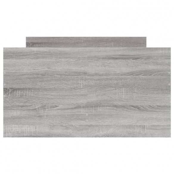 Lit avec tiroirs sonoma gris 100x200 cm