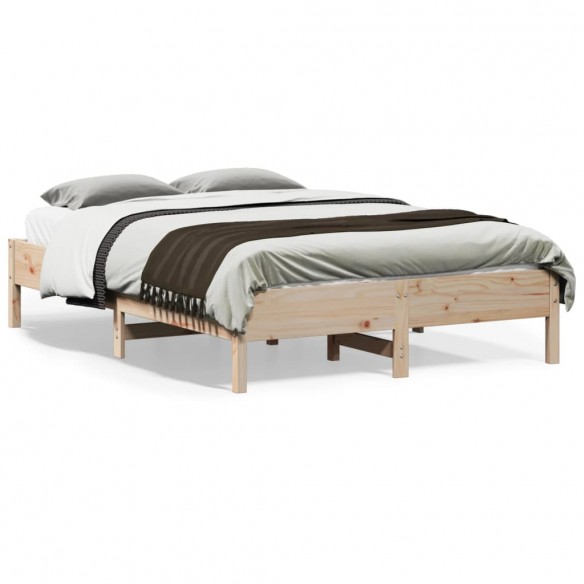 Lit 140x190 cm bois de pin massif