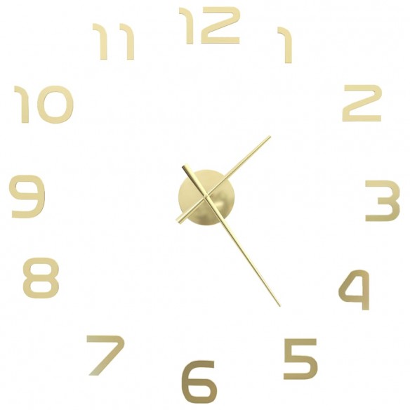 Horloge murale 3D Design moderne 100 cm XXL Doré Horloge murale 3D Design moderne 100 cm XXL Doré