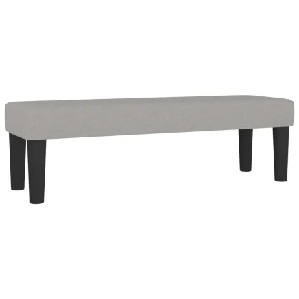 Banc Gris clair 100x30x30 cm Tissu 2