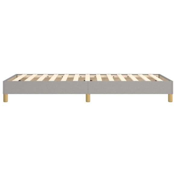 Lit Gris clair 100x200 cm Tissu