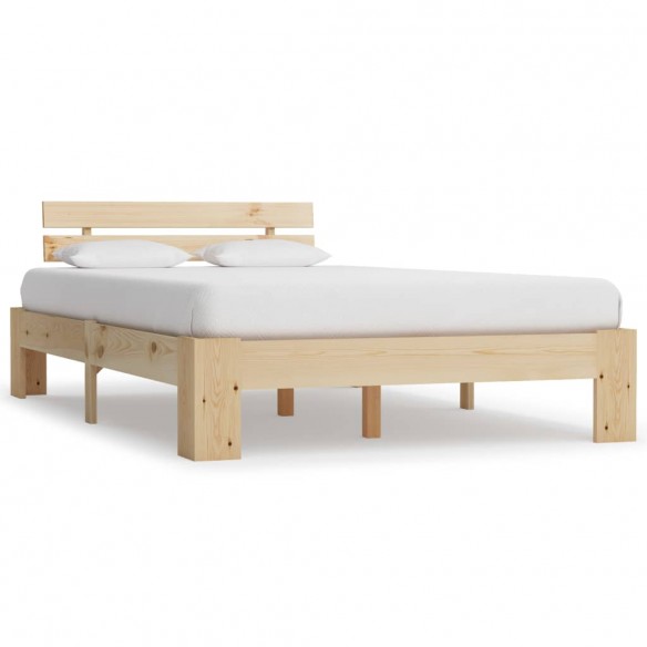 Lit Bois de pin massif 120 x 200 cm