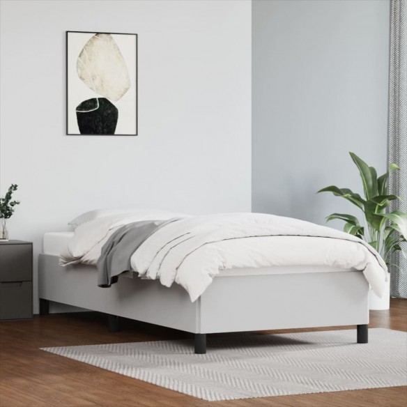 Lit Blanc 80x200 cm Similicuir
