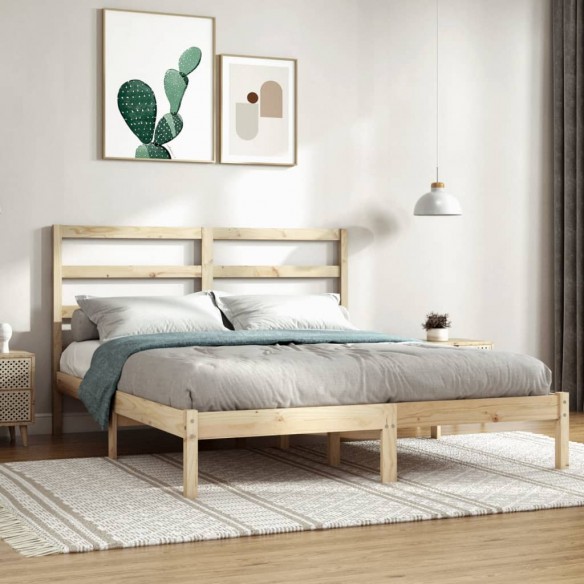 Lit Bois de pin massif 160x200 cm
