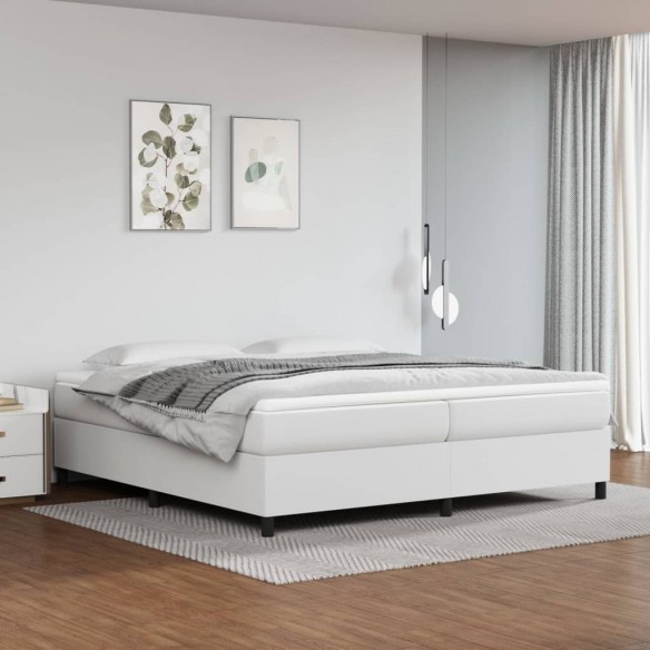 Lit Blanc 200x200 cm Similicuir