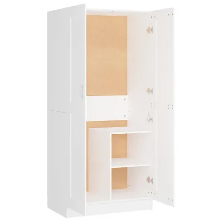 Garde-robe Blanc 82,5x51,5x180 cm Aggloméré 2